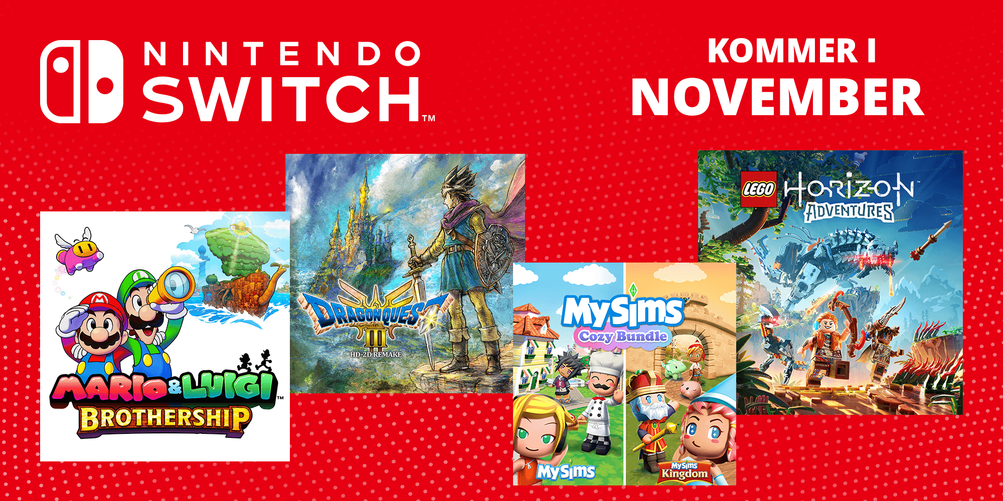 Kommande Nintendo Switch-spel – november 2024