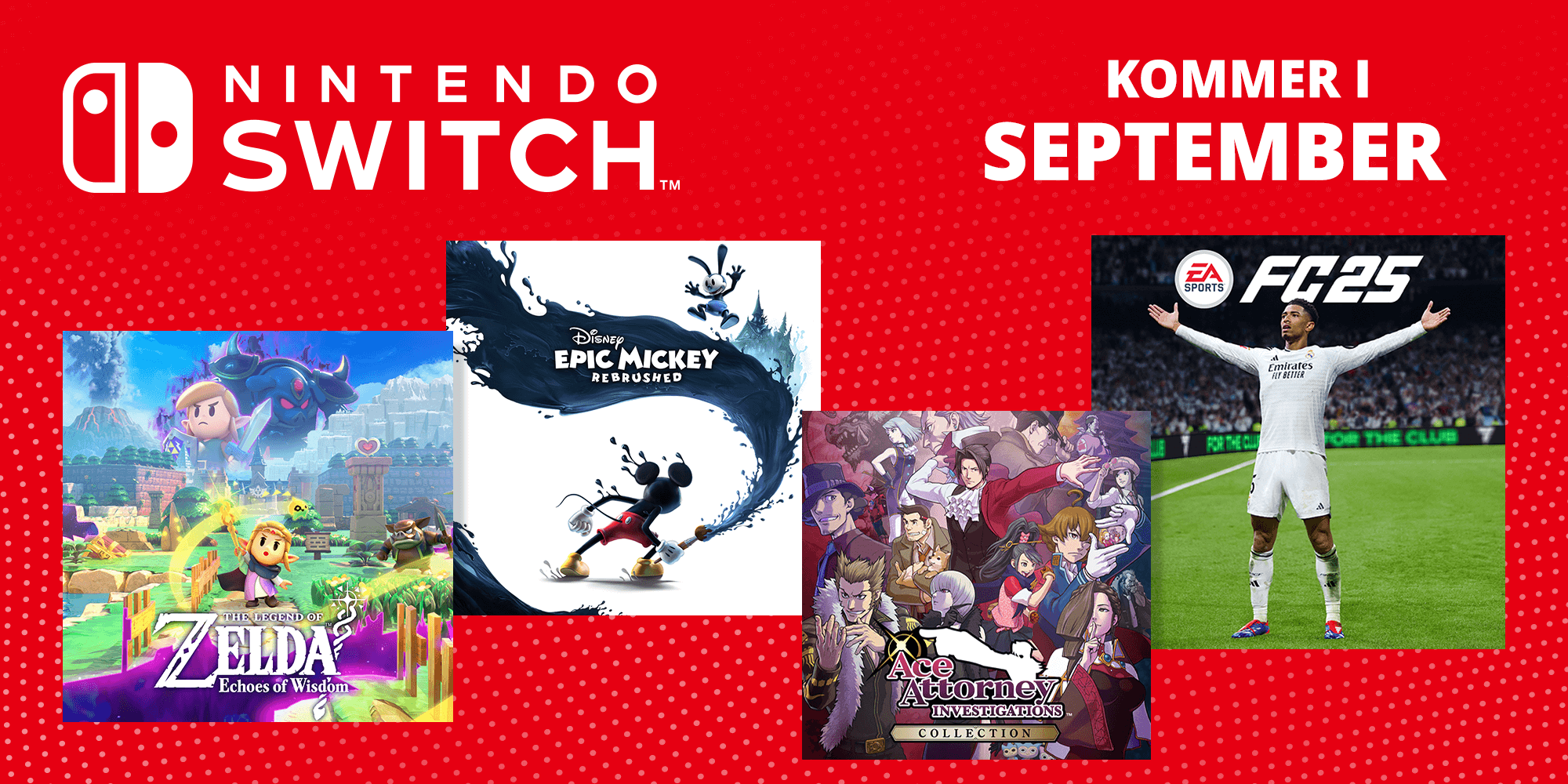 Kommande Nintendo Switch-spel i september 2024